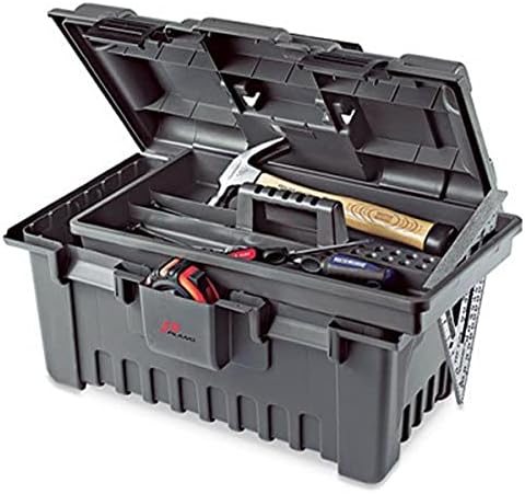 Плано обликување-781-002 781 22-инчен кутија за алатки за напојување со баб со послужавник, графит сиво црно