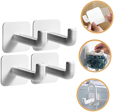 Кабилок 4 парчиња Закачалка За Нокти Кука За Преклопување Решетка За Сушење Монтирана На Ѕид Решетка За Складирање Дома Пластични
