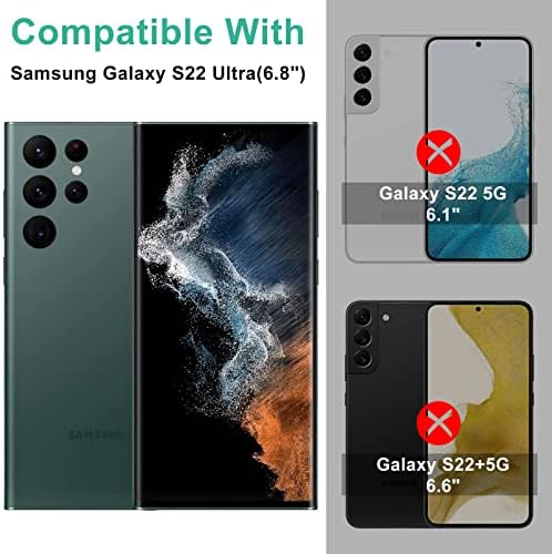 Corefyco Direct [2+2 пакет] Galaxy S22 Ultra Screen Protector, 9H цврсто калено стакло, поддршка за отпечатоци од прсти, 3Д
