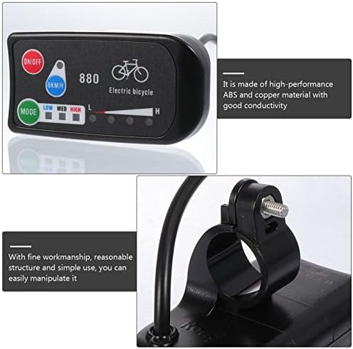 Besportble компјутерски монитор 7PCS делови LED интелигентен е-електричен панел е-велосипед против додатоци за скутер велосипед за мерач