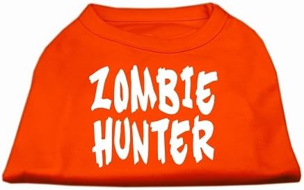 Мираж миленичиња производи Зомби Хантер екранот за печатење кошула портокалова xs