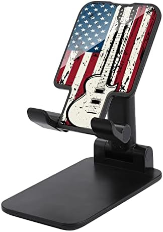 Американски гитара за гитара Смешно преклопување на десктоп мобилен телефон, преносни прилагодливи додатоци за биро