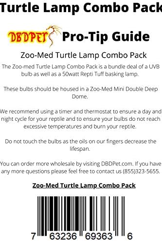 Комплет за осветлување на зумирање на желка- Вклучува прикачен DBDPET PRO-TIP Водич- Splashproof топлинска сијалица, и UV-B Bulk Combo Pack