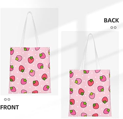 Торба за тота за платно за жени, торбички за еднократно купување естетски торбички торбички за намирници за мајка на наставници