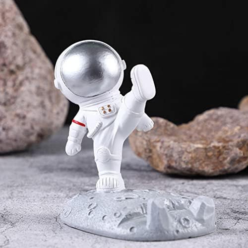 NC астронаут модел модел мобилен телефон стои мала ноќна светло смола колекција Декоративни занаети креативни подароци астронаути украси