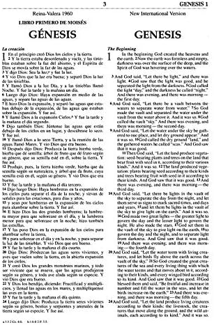 Персонализиран библиски сопствен текст Вашето име Реина Валера 1960/Нова меѓународна верзија Библија Билинг Оп обичај Направен подарок