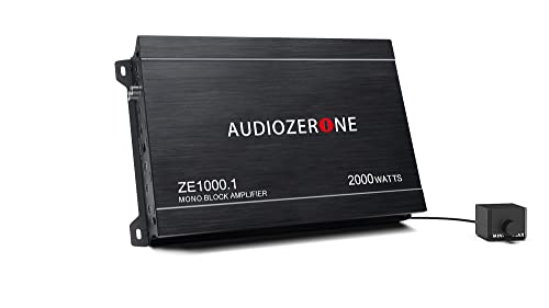 Аудио засилувач на автомобили ZE1000.1 2000W Моноблок Класа Д Мосфет Субвуфер Аудио, 1-4 ом стабилен, кросовер со низок премин, напојување со