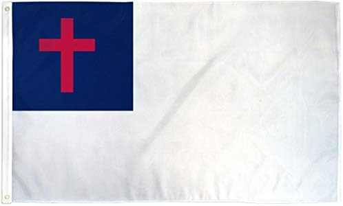 Христијанско знаме религиозна црква транспарент Исус крст Библијата Пенит 3x5 на отворено нови