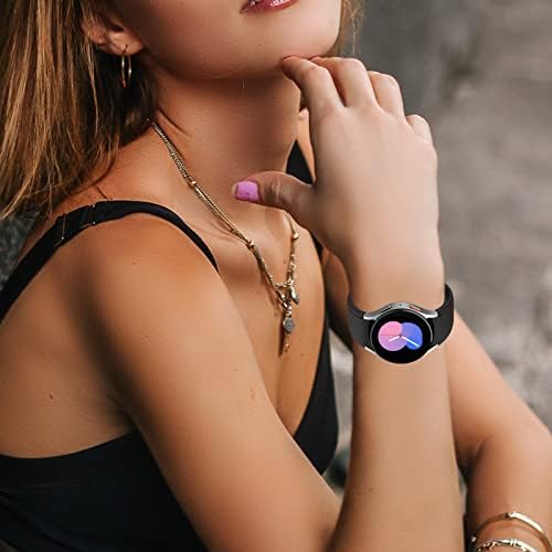 Ninki {без јаз) Бенд Компатибилен Samsung Galaxy Watch 5 силиконски опсег Galaxy Watch 5 Pro бендови, 20 mm Watch Band Soft Elastics