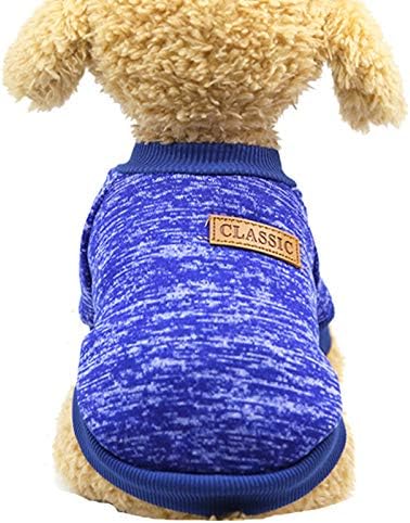 Honprad симпатична облека со мали кучиња облека за мачки мечето куче домашно милениче џемпер со две нозе топло волна облека