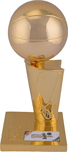 Голден Стејт Вориорс 2017 година во финалето во НБА финалето реплика Лери О’Брајан трофеј со сублимирана плоча - НБА автограмирани
