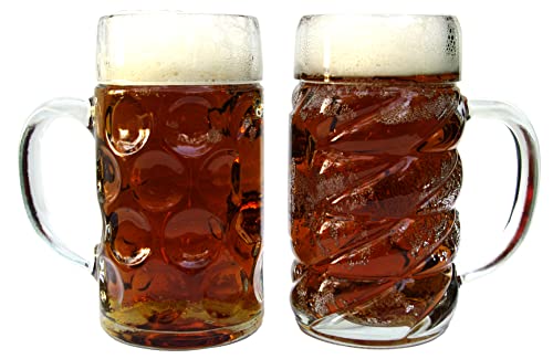 Северна Планина Снабдување Пиво Кригла Комбо-Октоберфест И Крајот На Светот Џамбо Стакло Пиво Чаши-43 Унци