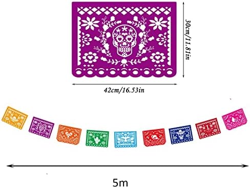 6 Пакувања Мексикански Банер За Забави Со 9 Уникатни Дизајни Големи Пластични Материјали За Забави За Фиеста Папел Банер За Пикадо