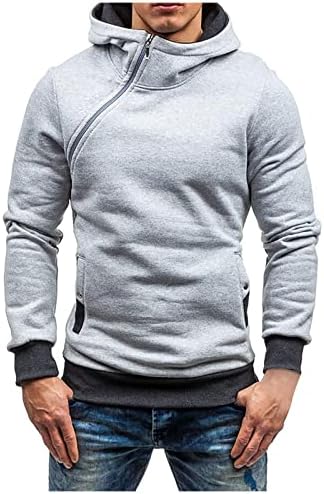 Trending Fall Office Hoodie Men Hooded Long Sneeve Soft со Hood Hoodie Bandage Fit Polyester Colorblock1010