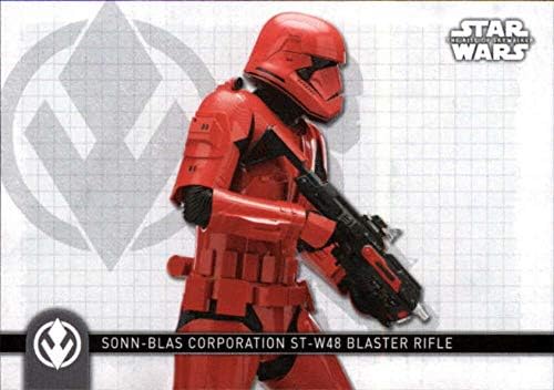 2020 Топс Војна На Ѕвездите Подемот На Skywalker Серија 2 Оружје W-10 Sonn-Blas Корпорација ST-W48 Бластер Пушка Тргување Картичка