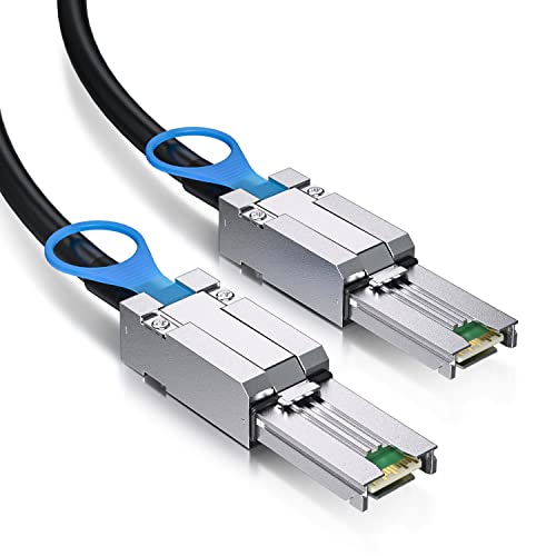 IPOLEX 12G Надворешен Mini SAS HD кабел-SFF-8644 до SFF-8644 за сервер, RAID картичка и PCI Express Controller, 3-метар