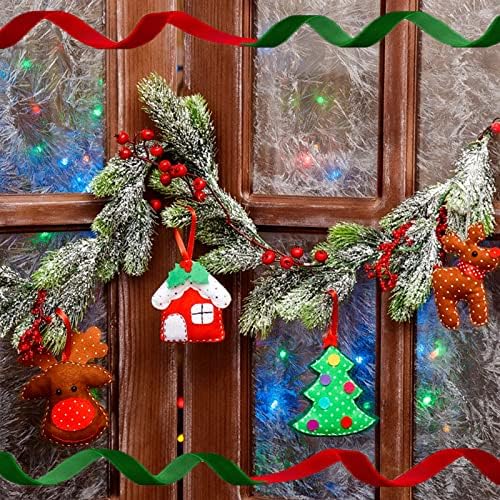 Божиќни Кадифени Ленти ZQYSING, Гроздобер Црвена Зелена Кадифена Лента ЗА Божиќна Декорација На Венец Diy Завиткување Подароци За Занаетчиски