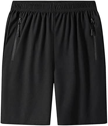 Ymosrh масти шорцеви лето плус големина тенки брзо сушени панталони на плажа обични спортски кратки панталони шорцеви