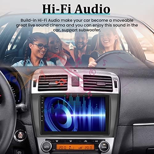 NHOPEEW 2+32G Android 11 Автомобил Стерео За Toyota Avensis 2008-2015 Со Apple Carplay И Android Auto 9 инчен Екран На Допир Радио Bluetooth GPS WiFi SWC + Резервна Камера Mic
