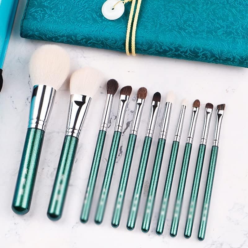 Ganfanren Smapup Brush-Pearly Green 11pcs Soft Comitest Set-Cosmetic Tool & Pen за убавина за почетници