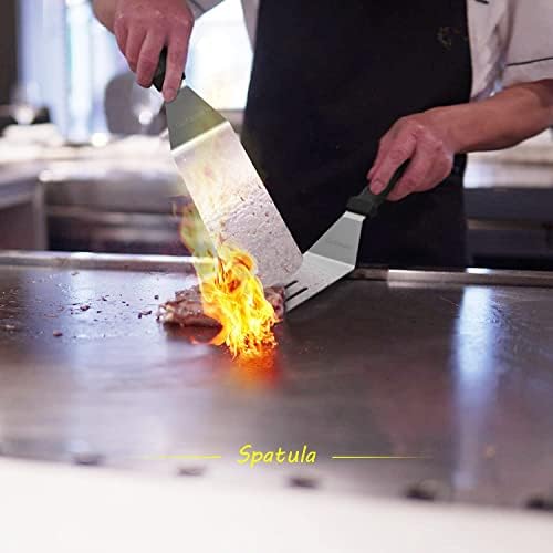 Комплет за додатоци Goxteam Griddle, алатки за решетки од 30 парчиња поставени за Blackstone/Camp Chef.Professional BBQ поставено со