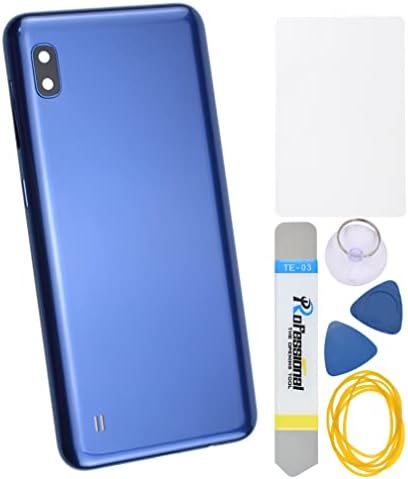 Замена На Капакот на Синиот Пластичен Заден Панел За Samsung Galaxy A10 Со Рамката На Задната Камера Стаклениот Капак На Задната Камера И Комплетот