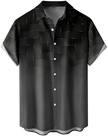 Xiloccer кул кошули со кратки ракави со кратки кошули надолу кошули мажи летни кошули вежбање кошули мажјаци маички фустани лето лето
