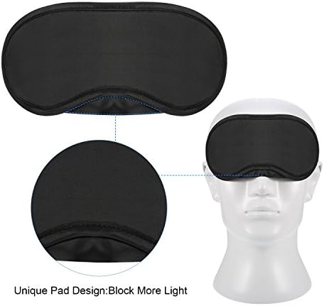 10 парчиња маски за очи за очи за спиење маски за очи лесни удобни меки очила за слепи очи со подлога за нос и еластични ленти за деца
