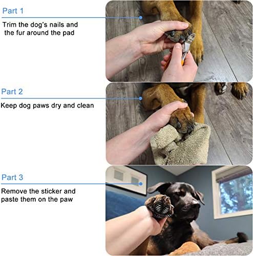 Лобани кучиња зафат на шепата PAW PAW ANTI-SLIP FRACTION PACTS од лизгање на лизгави подови, заштита за повреди и заграда за слаби шепи