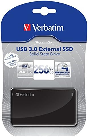 Verbatim 256gb продавница 'Одете надворешно SSD, USB 3.0, црна 47623