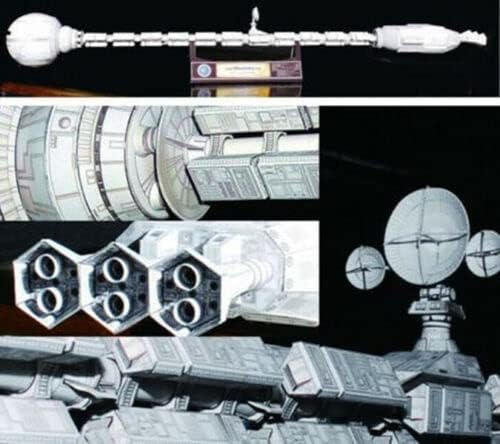 Филм 2001 Просторот Одисеј УСС Дискавери XD-1 вселенски брод 60см 3Д модел на хартија комплет играчки за деца подароци