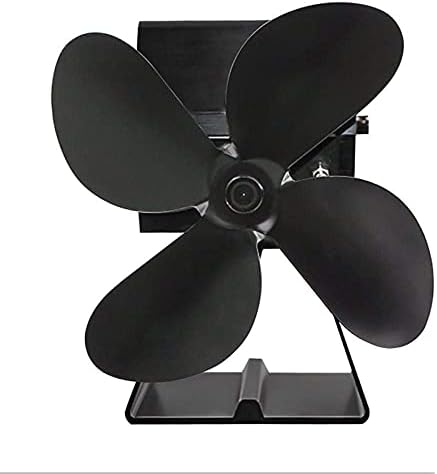 LIXFDJ Камин Радијатор Заштеда На Енергија Термички Вентилатор Двоен Вентилатор Црна Издржлива Заштита Шпорет На Воздух Вентилатор