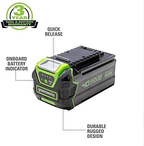 Greenworks 40v Dethatcher/Scarifier, 5AH USB Батерија И Брз Полнач Вклучени, DT40B510 29472 G-MAX 40V Li-Yon
