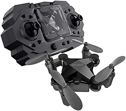 Xzruk дрон со камера мини дрон со HD камера за деца и возрасни, FPV -почетници на дронови RC преклопување видео Quadcopter, Контрола на апликации,