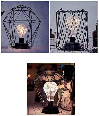 Креативно, сјајно, минималистичко, минималистичко, рачно изработено, железо предводена ламба, предводена ноќна светлина со испуштен дизајн,