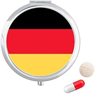 Германија Национално Знаме Европа Земја Пилула Случај Џеб Медицина Кутија За Складирање Контејнер Диспензерот