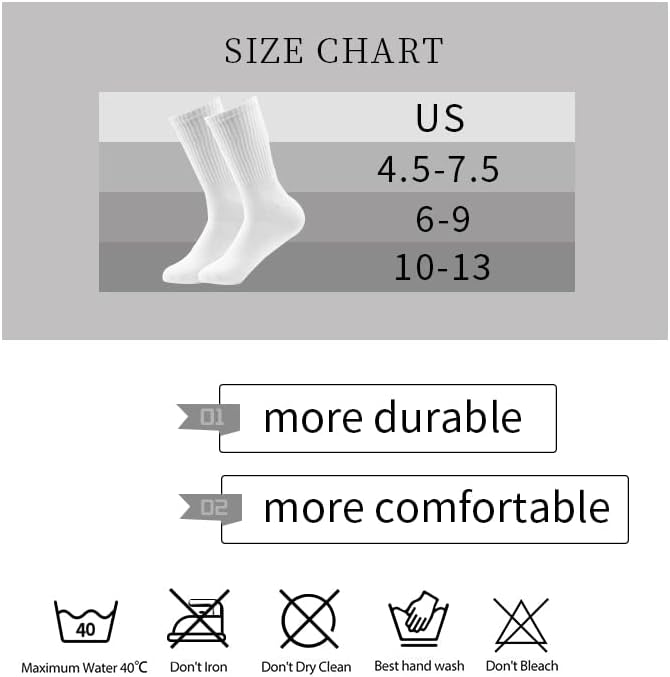 Чорапи за компресија на Јитуомега мажи ＆ жени кои водат чорапи атлетски чорапи со сребрени-јонски дезодоранс чорапи