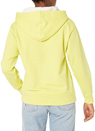 Gap женско лого Sherpa наредено џемпер со качулка
