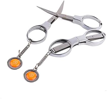 Ножици за везови на лик 1 патни преносни ножици за преклопување преносни ножици за секачи за везење вкрстени бод за шиење не'рѓосувачки