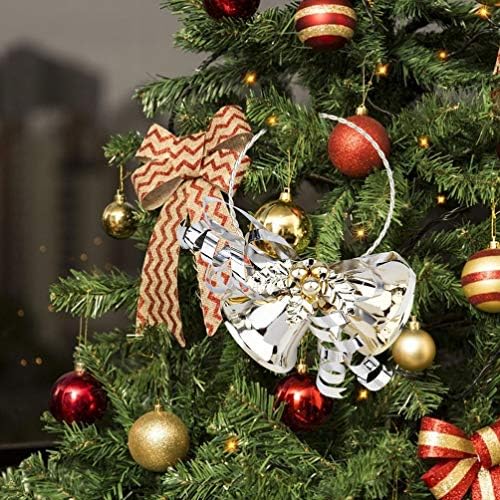 ТОЈАНДОНА 4 парчиња Божиќно Ѕвоно Приврзоци Украс Новогодишна Елка Виси Ѕвона Од Џингл Празнично Ѕвонче Закачалка Декорација