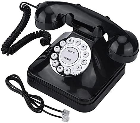 Ｋｌｋｃｍｓ 4x Класичен телефонски телефонски телефонски телефон со технологија со копче за притискање за дома, декор,