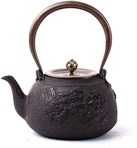Креативна едноставност јапонско леано железо Тетсубин чајник од леано железо чајник чиста рачно железо тенџере чајник 1.3L додатоци