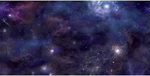 AWERT 48X18 INCHES Надворешен простор Аквариум Позадина Галакси starsвезди во просторот небесен резервоар за риби Позадина Астрономски планети