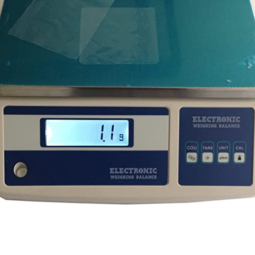 VTSYIQI Електронска скала за броење и капацитет на рамнотежа 27,5 кг Резолуција 0,1g