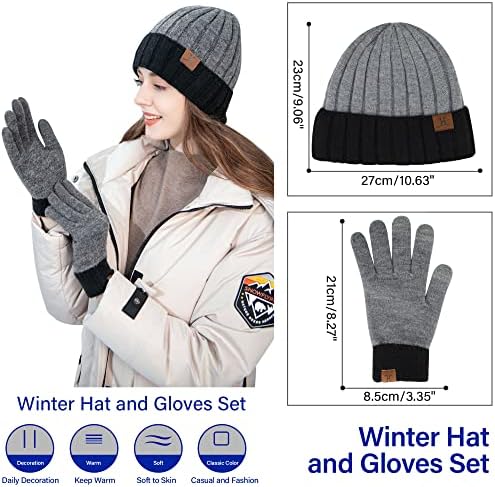 Зимски зимски топло гравчиња на ракавици на допир на екранот на допир на допир со капаче на череп со руно