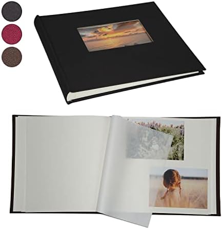 Кагео рачно изработен албум со фотографии со белешки, 100 страници за 2x3, 4x6, 5x7, 6x8 и 8x10 фотографии, архивска хартија без киселина