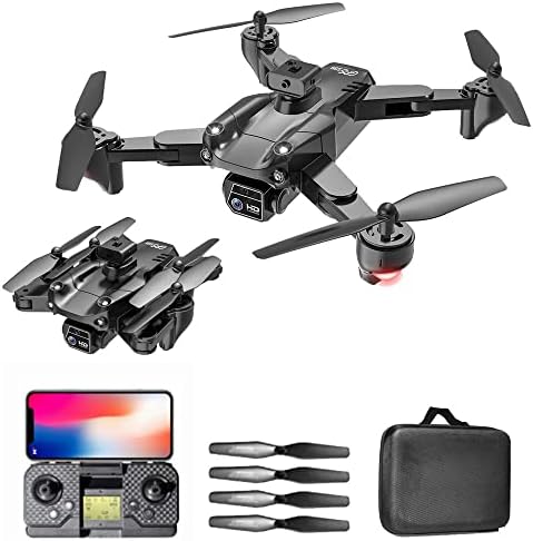 Zottel Drone за деца, двоен камера 4K HD далечински управувач, мини дрон за возрасни почетници, преклопен квадкоптер, подарок за