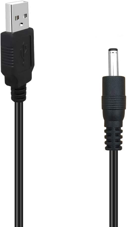 Yncris USB до DC 3,5 mm кабел, USB тип А машко до DC 3,5 mm x 1,35мм 5 волт 24AWG DC Barrel Barrel Jack напоен кабел