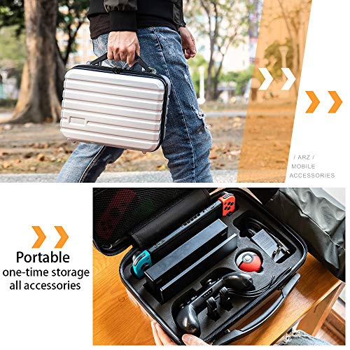 TOLLOPAS Nintendo Switch Travel Case Chase Case Compational со Nintendo Switch, Travel Case Fit Switch Pro Controller