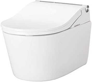 Toto Washlet+ RP Wall-Hung-Hung Di-Mape тоалет со седиште за Bidet и Duofit in-wall 1,28 и 0,9 GPF автоматски систем со двојно-флеш резервоар,